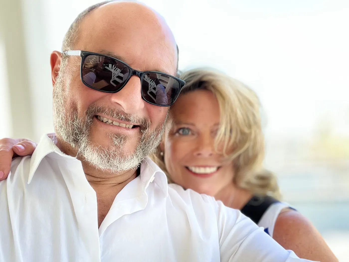 Alex Paul Vella with his wife